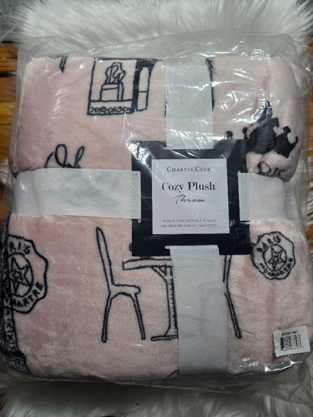 Charter Club "Paris" Cozy Plush Throw